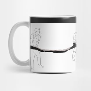 3 guys and a tree branch Mug